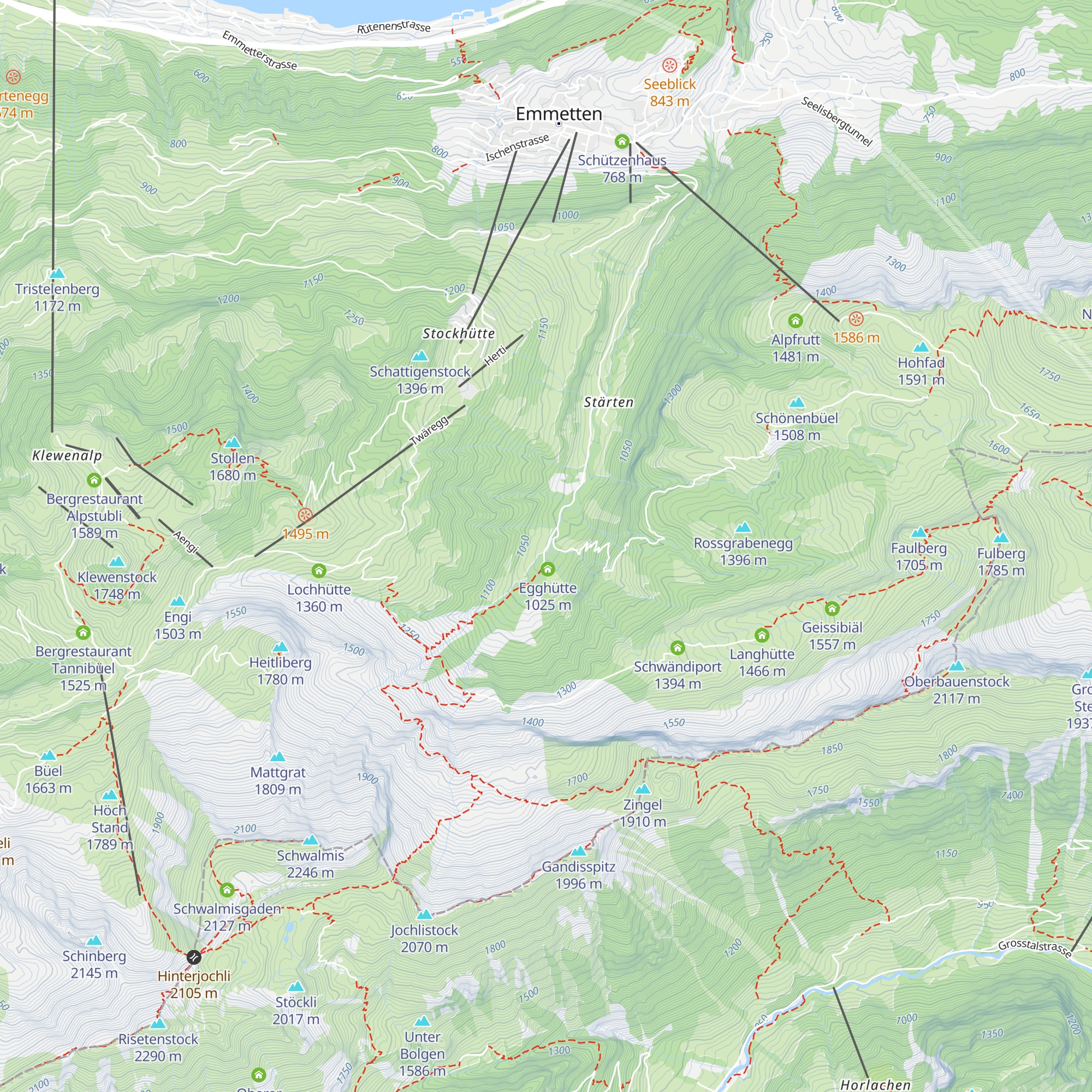 Neywäblätz Hittä map