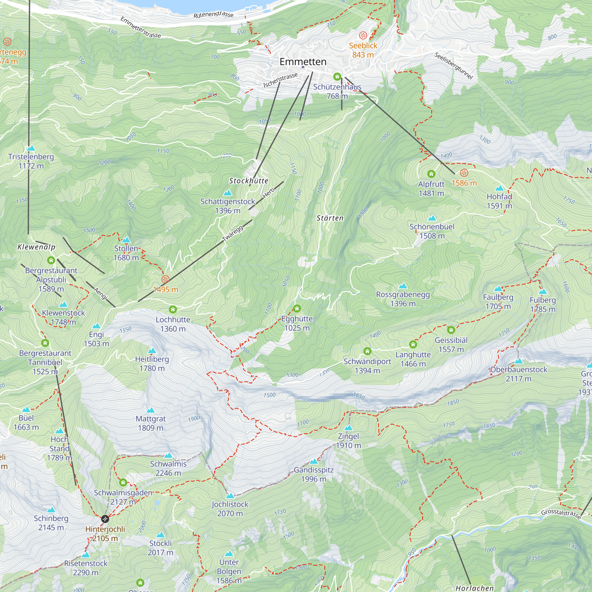 Neywäblätz Hittä map