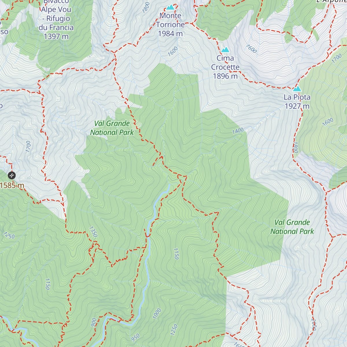 Bivacco Alpe Pian di Boit map