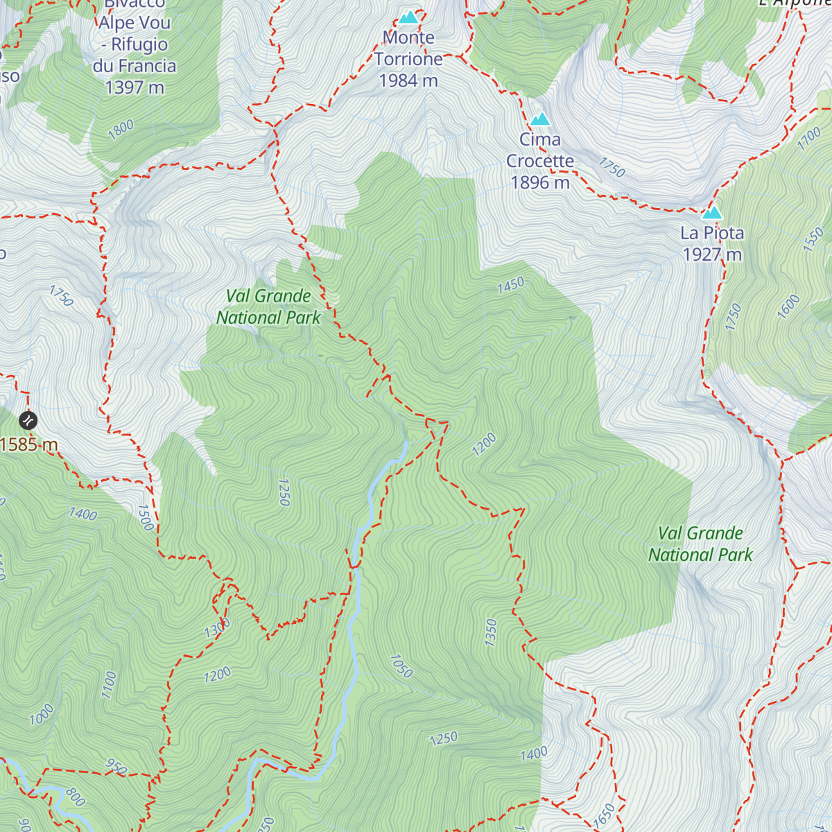 Bivacco Alpe Pian di Boit map