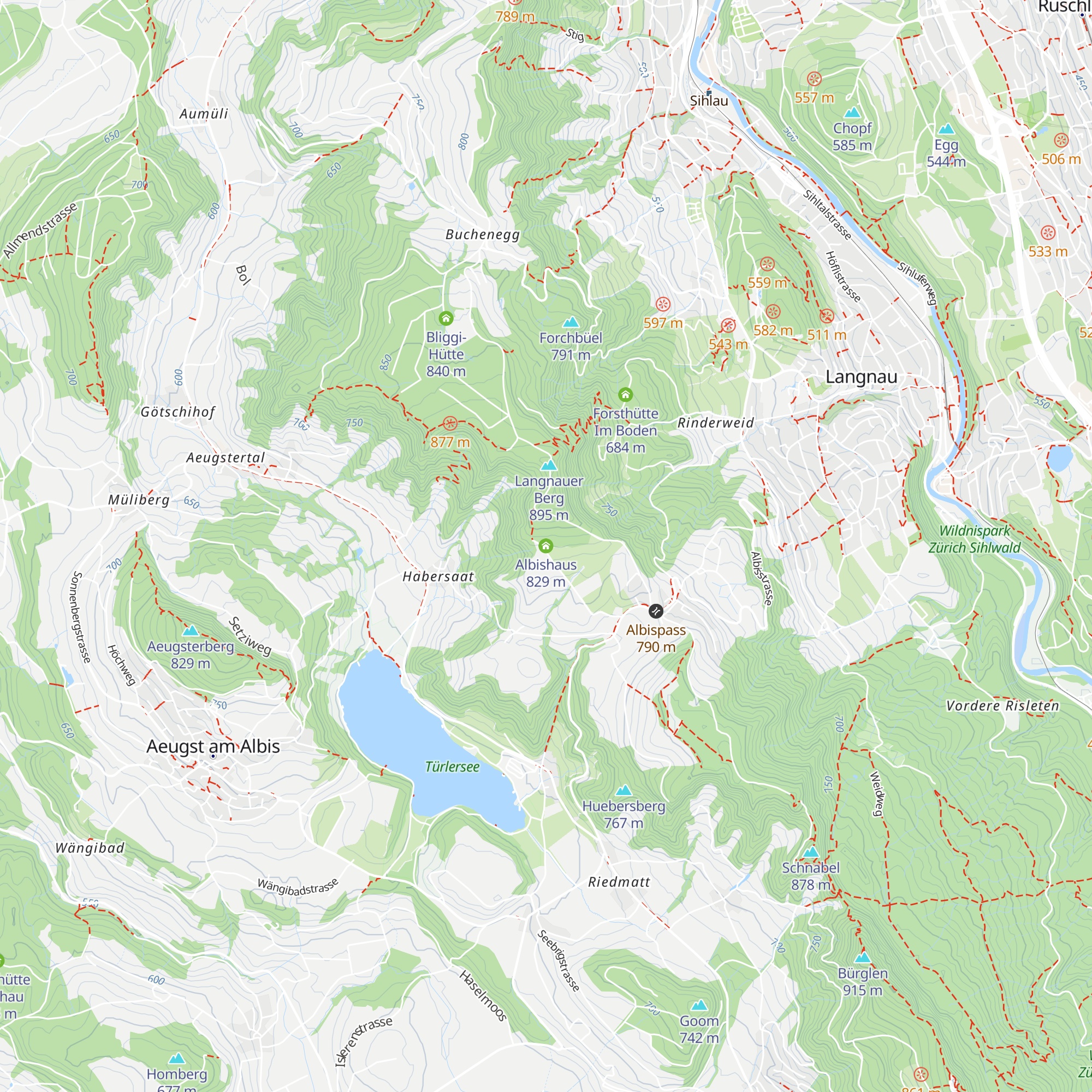 Albishaus map