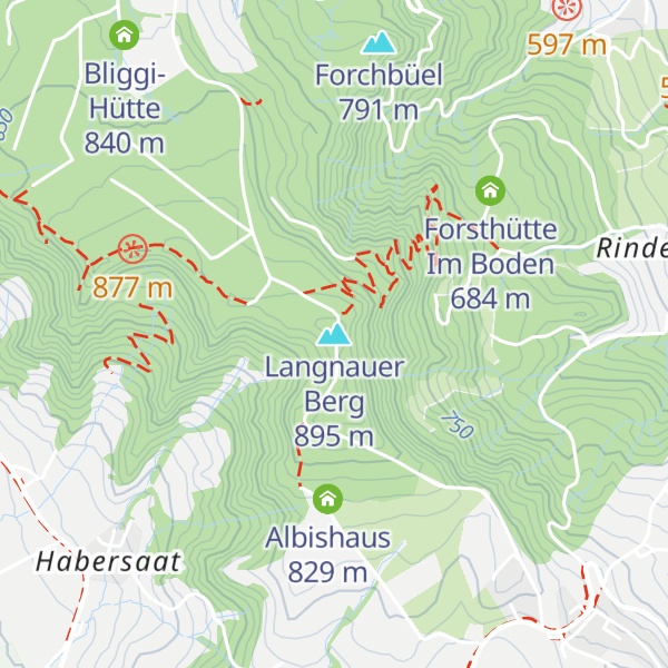 Map of Langnauer Berg