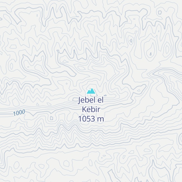 Map of Jebel el Kebir