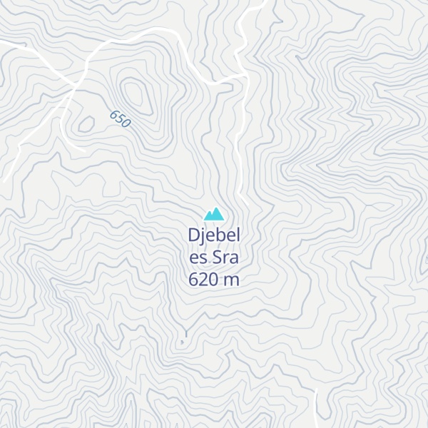 Map of Djebel es Sra