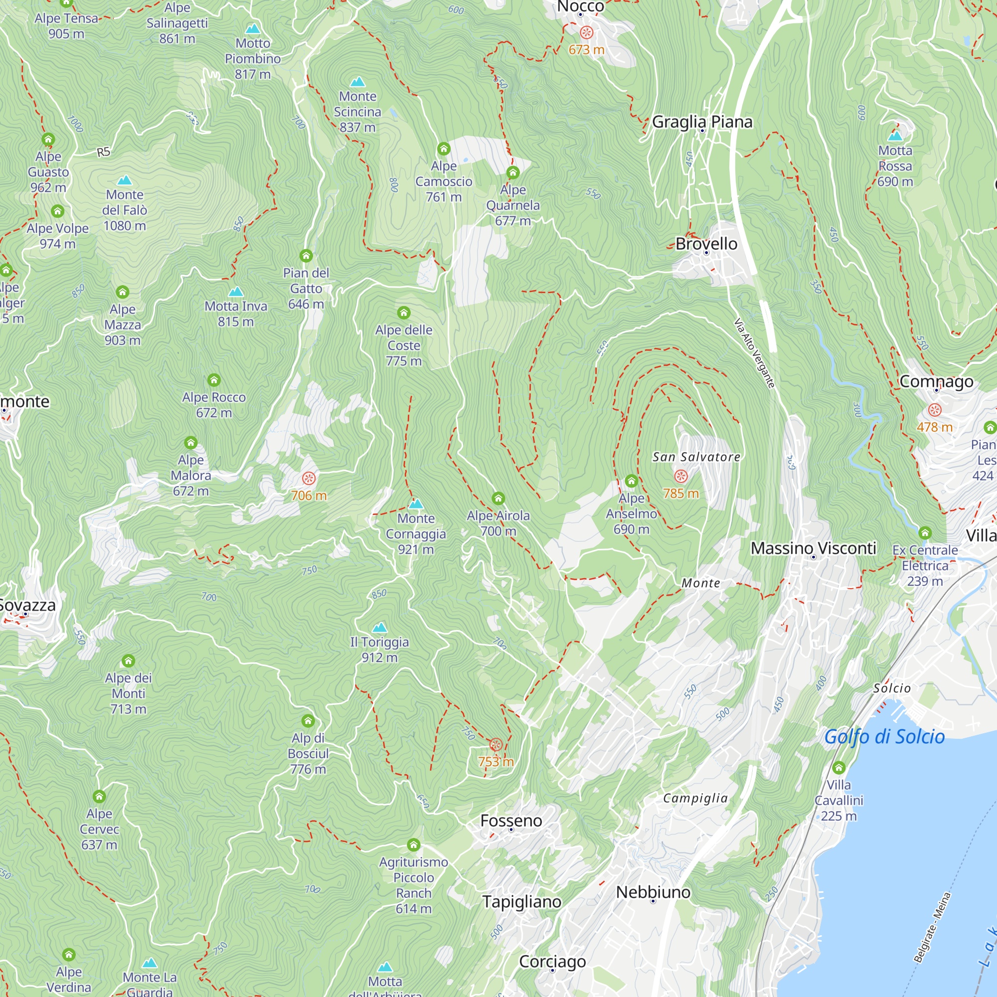 Alpe Airola map