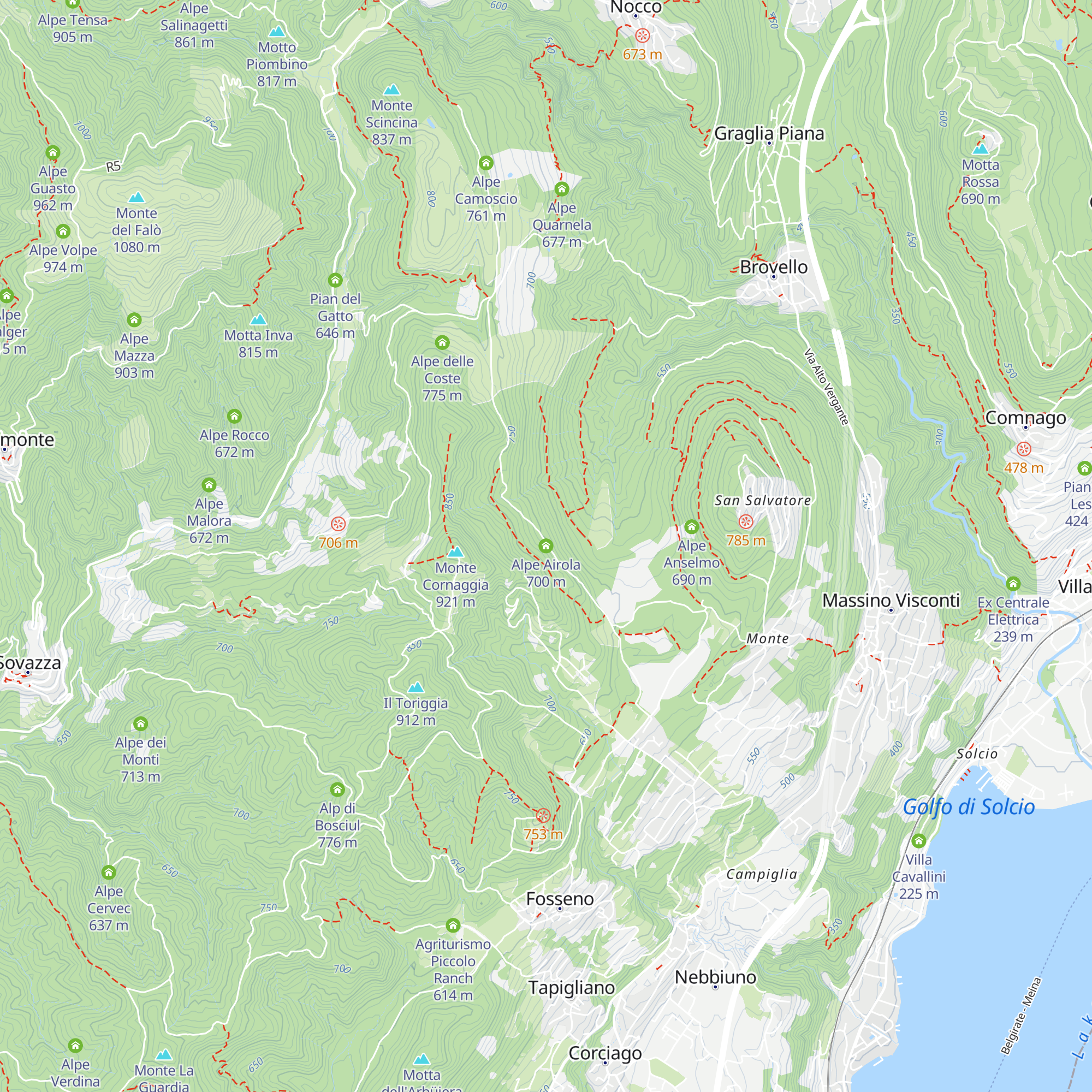 Alpe Airola map