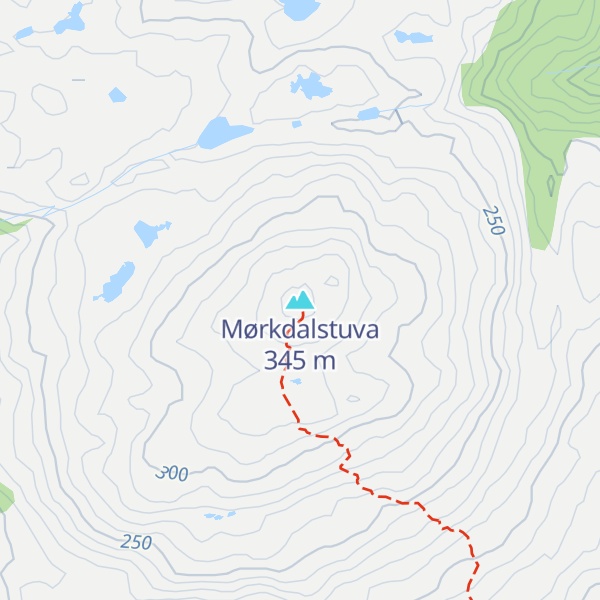 Map of Mørkdalstuva
