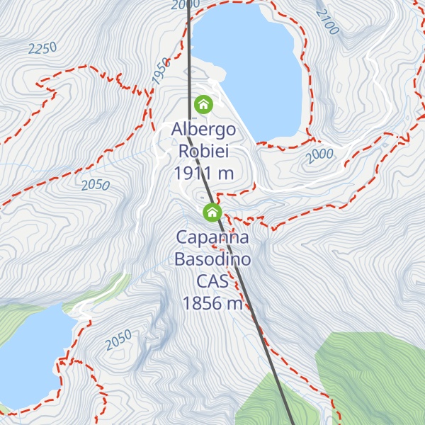 Map of Capanna Basodino CAS
