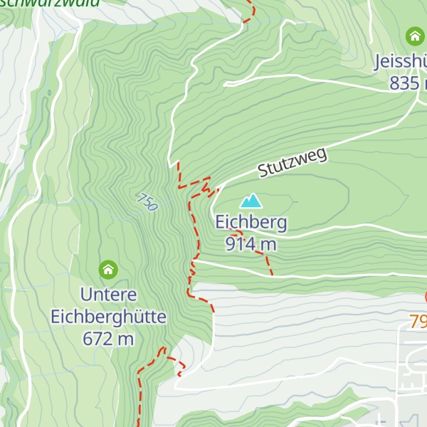 Map of Eichberghütte