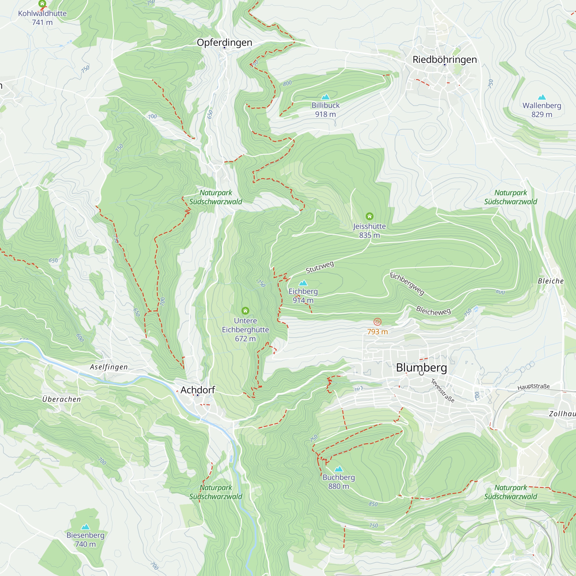Eichberghütte map