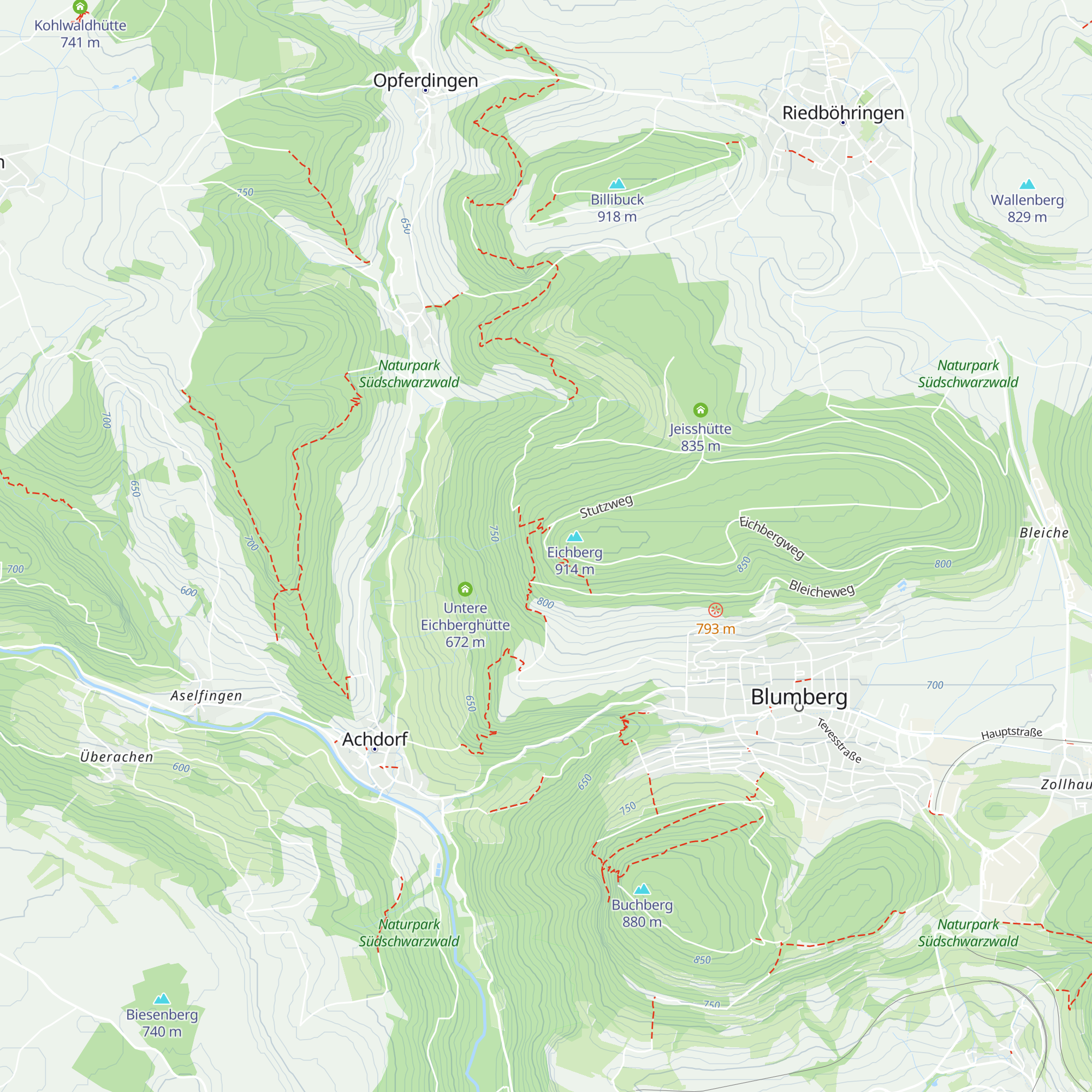 Eichberghütte map