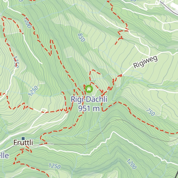 Map of Rigi-Dächli