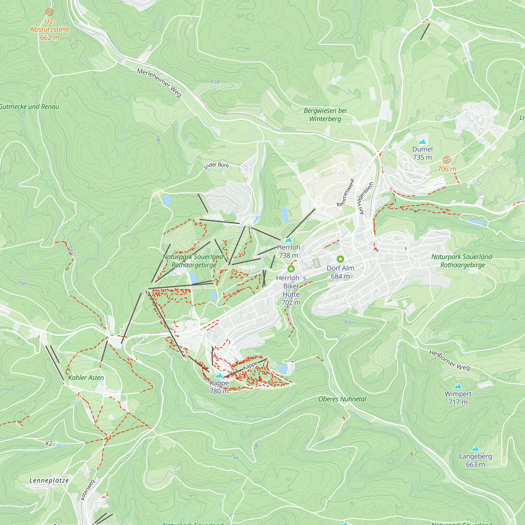 Quick´s Skihütte map