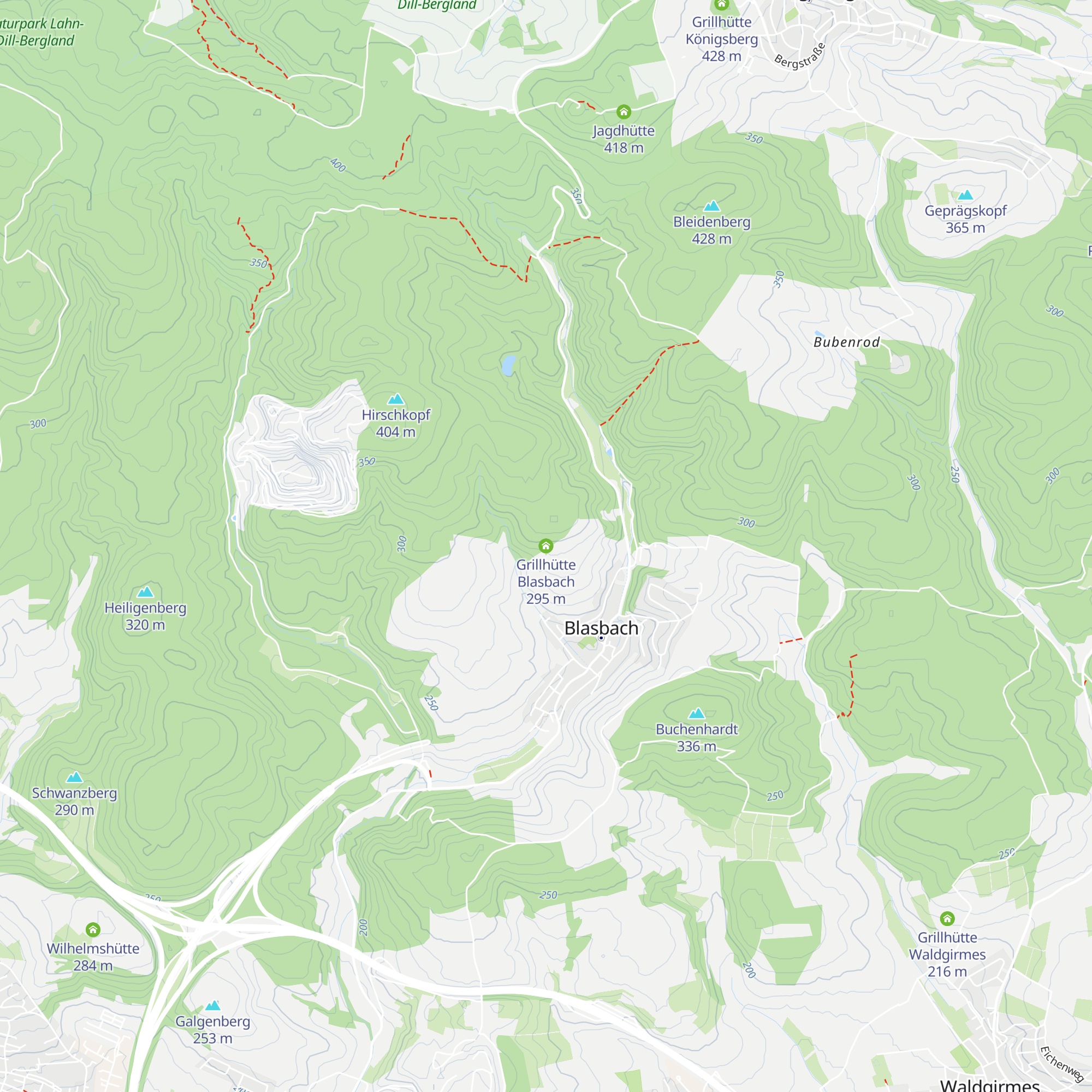Grillhütte Blasbach map