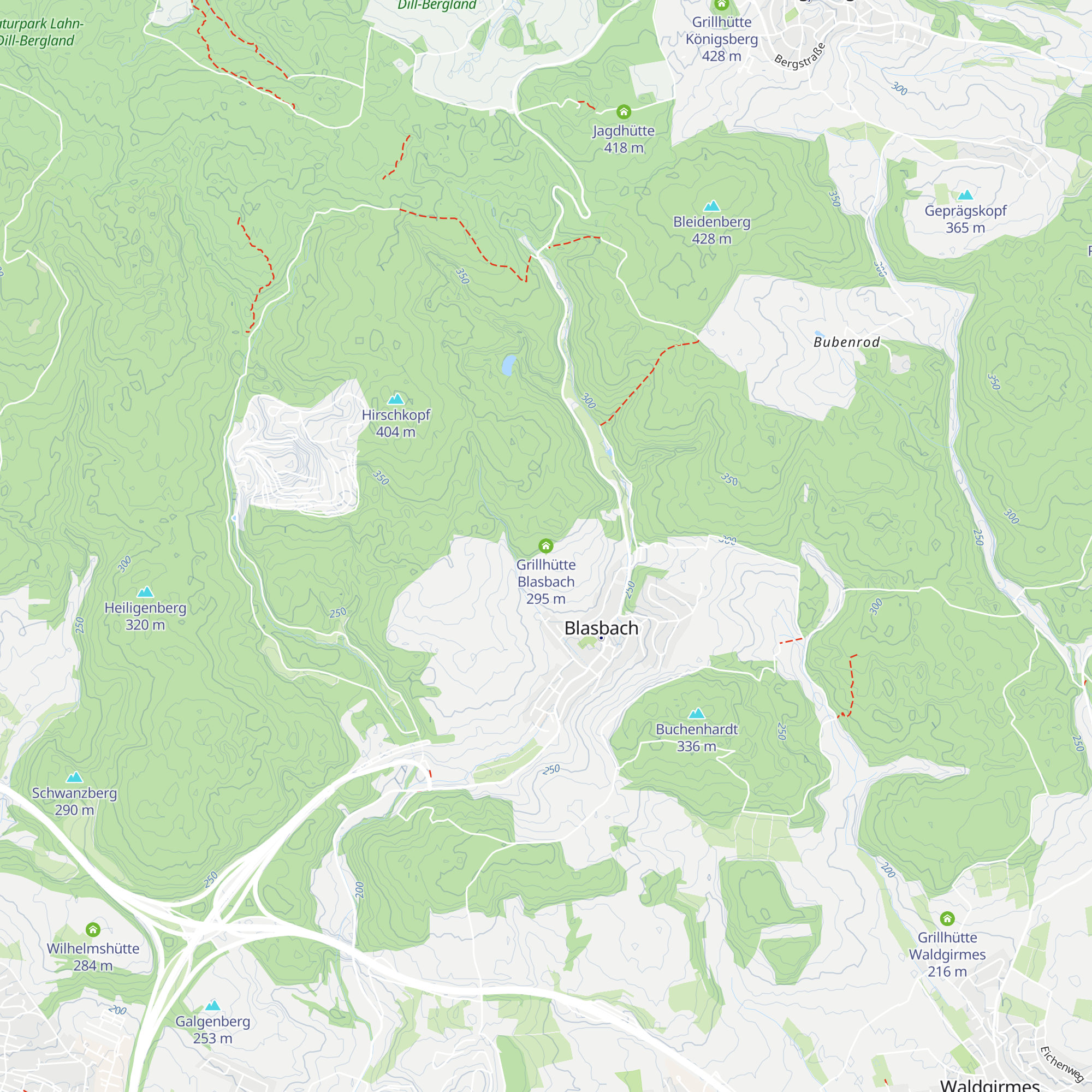 Grillhütte Blasbach map