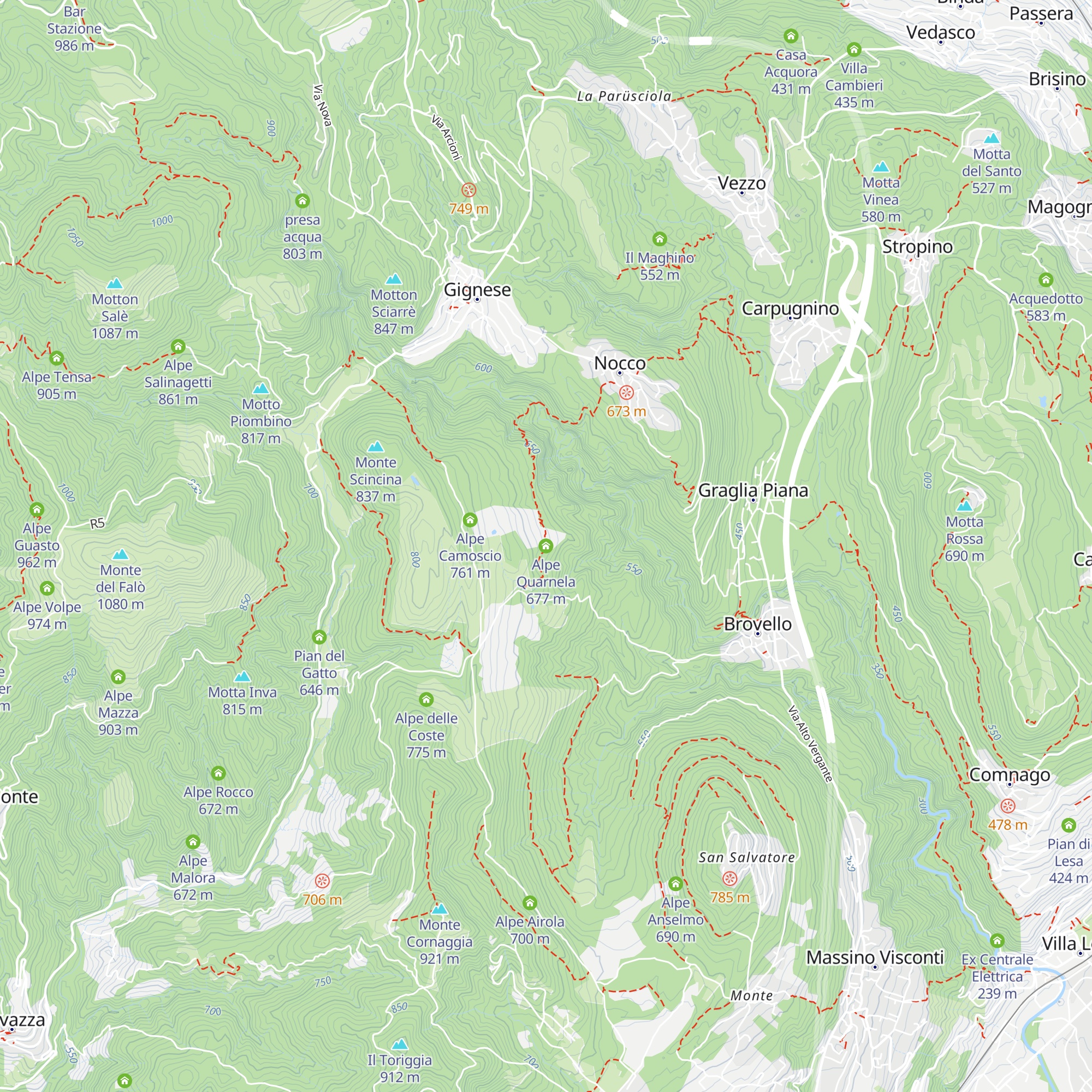 Alpe Quarnela map
