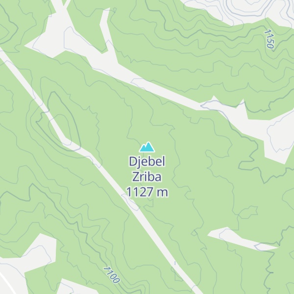 Map of Djebel Zriba