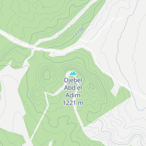 Map of Djebel Abd el Adim