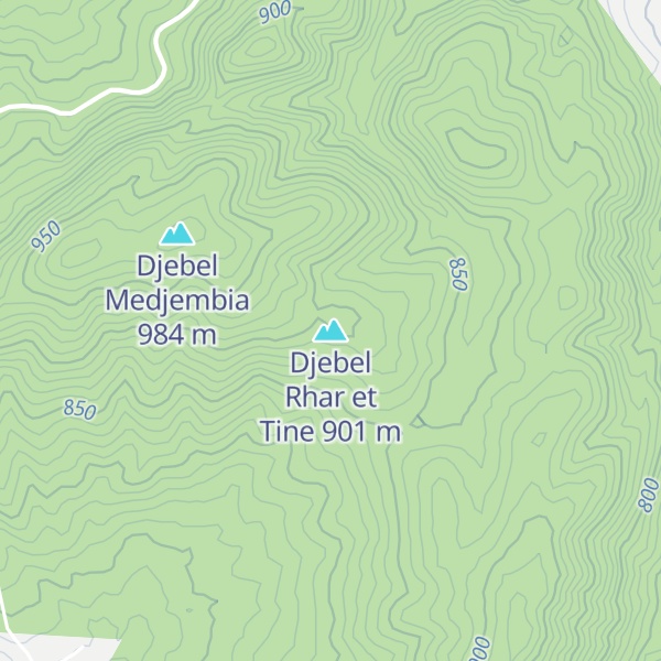 Map of Djebel Rhar et Tine