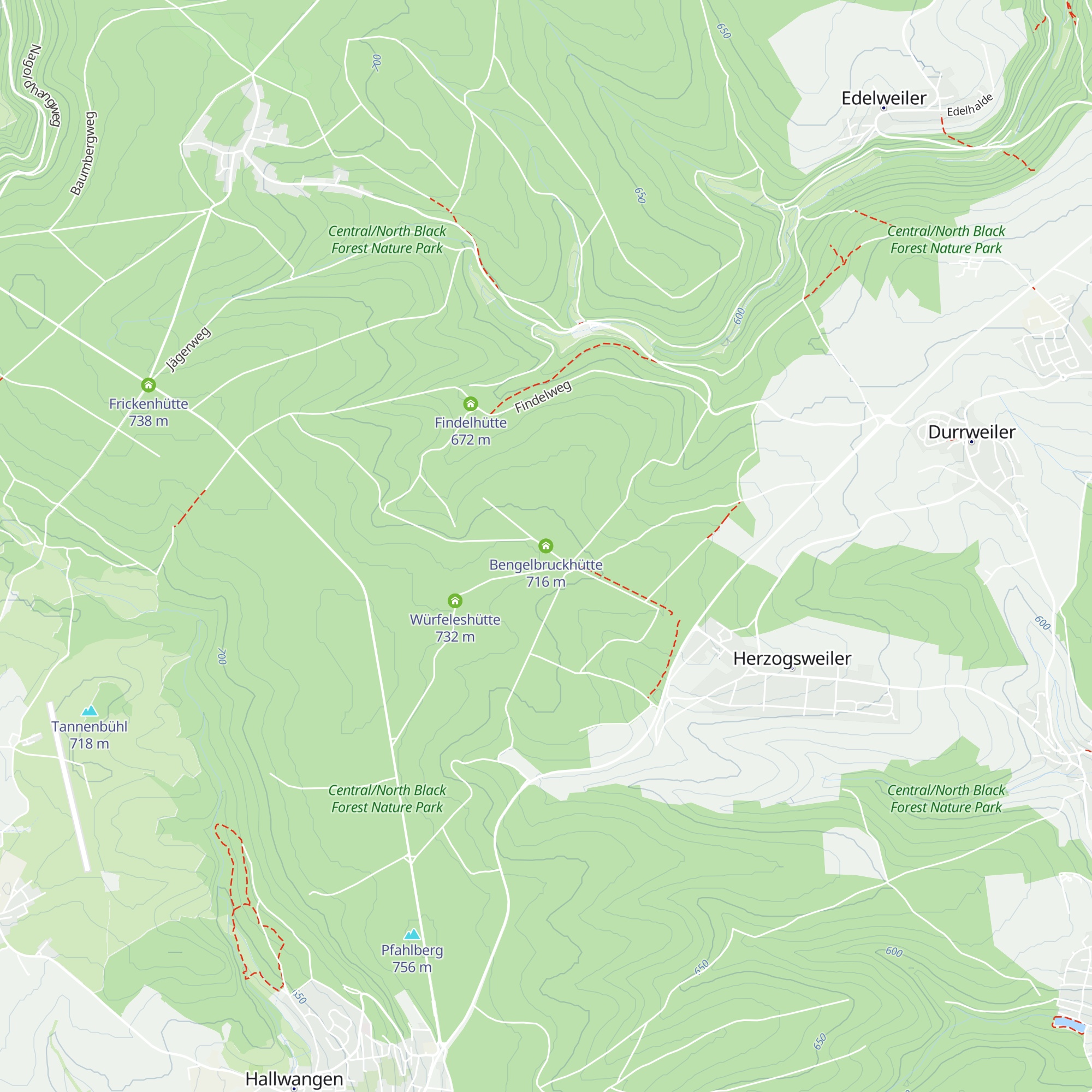 Bengelbruckhütte map
