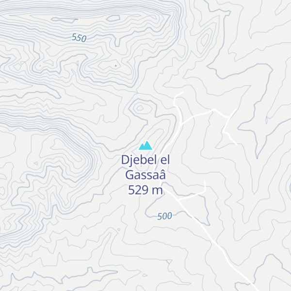 Map of Djebel el Gassaâ