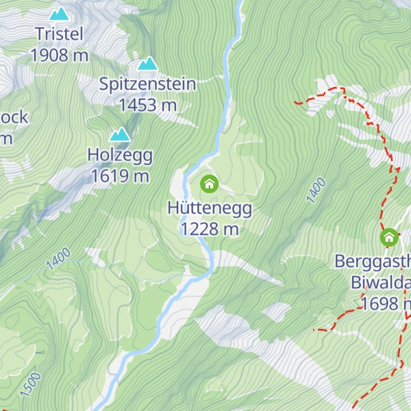 Map of Hüttenboden