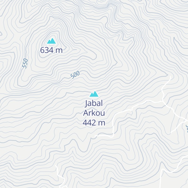 Map of Jabal Arkou