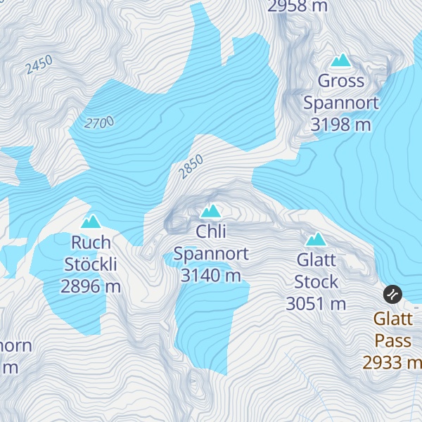 Map of Chli Spannort