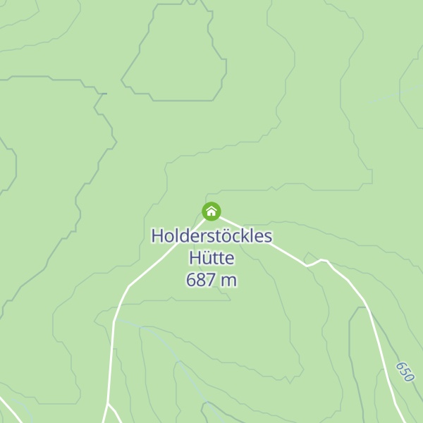 Map of Holderstöckles Hütte