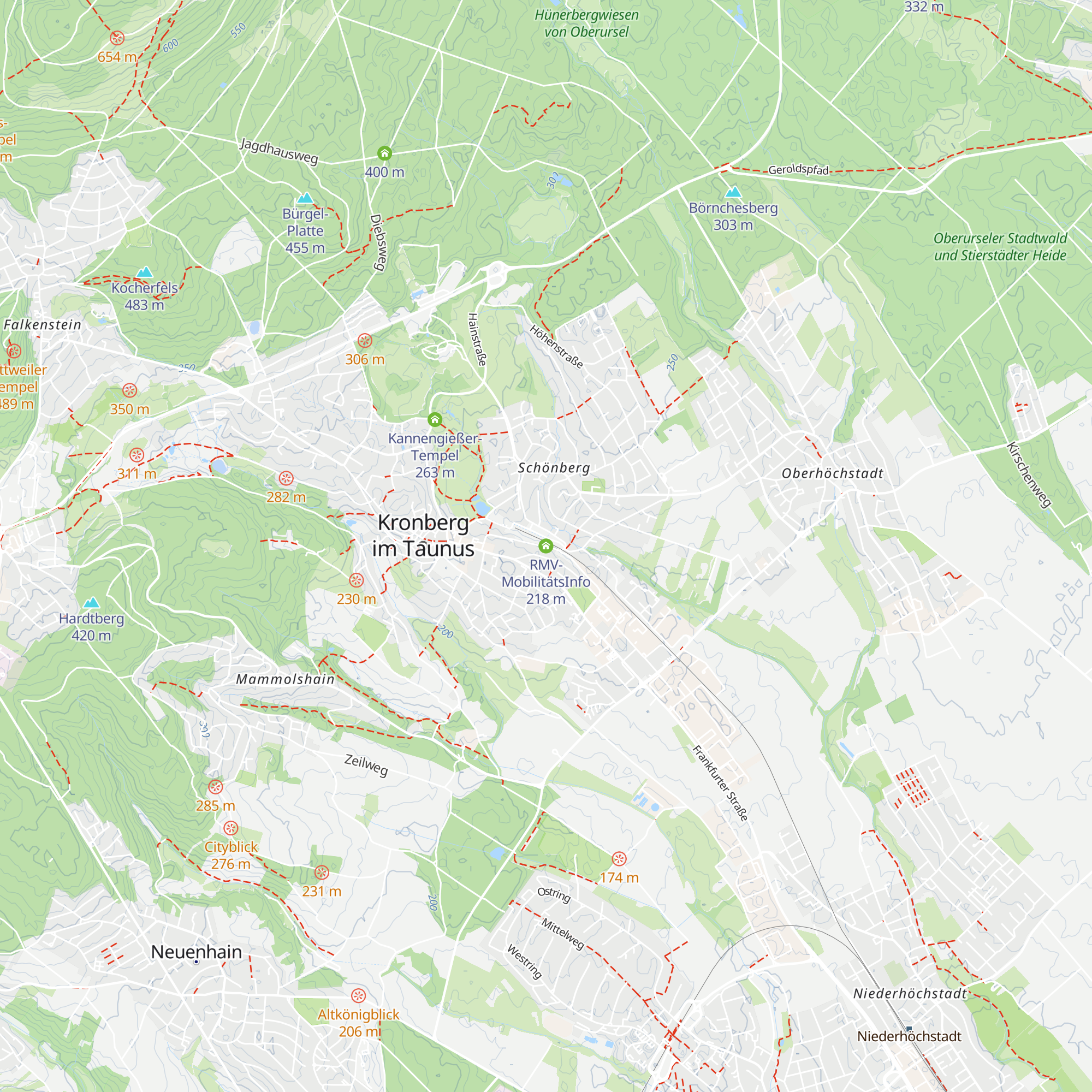 RMV-MobilitätsInfo map