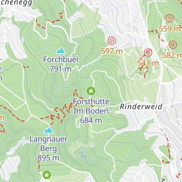 Map of Forsthütte Im Boden