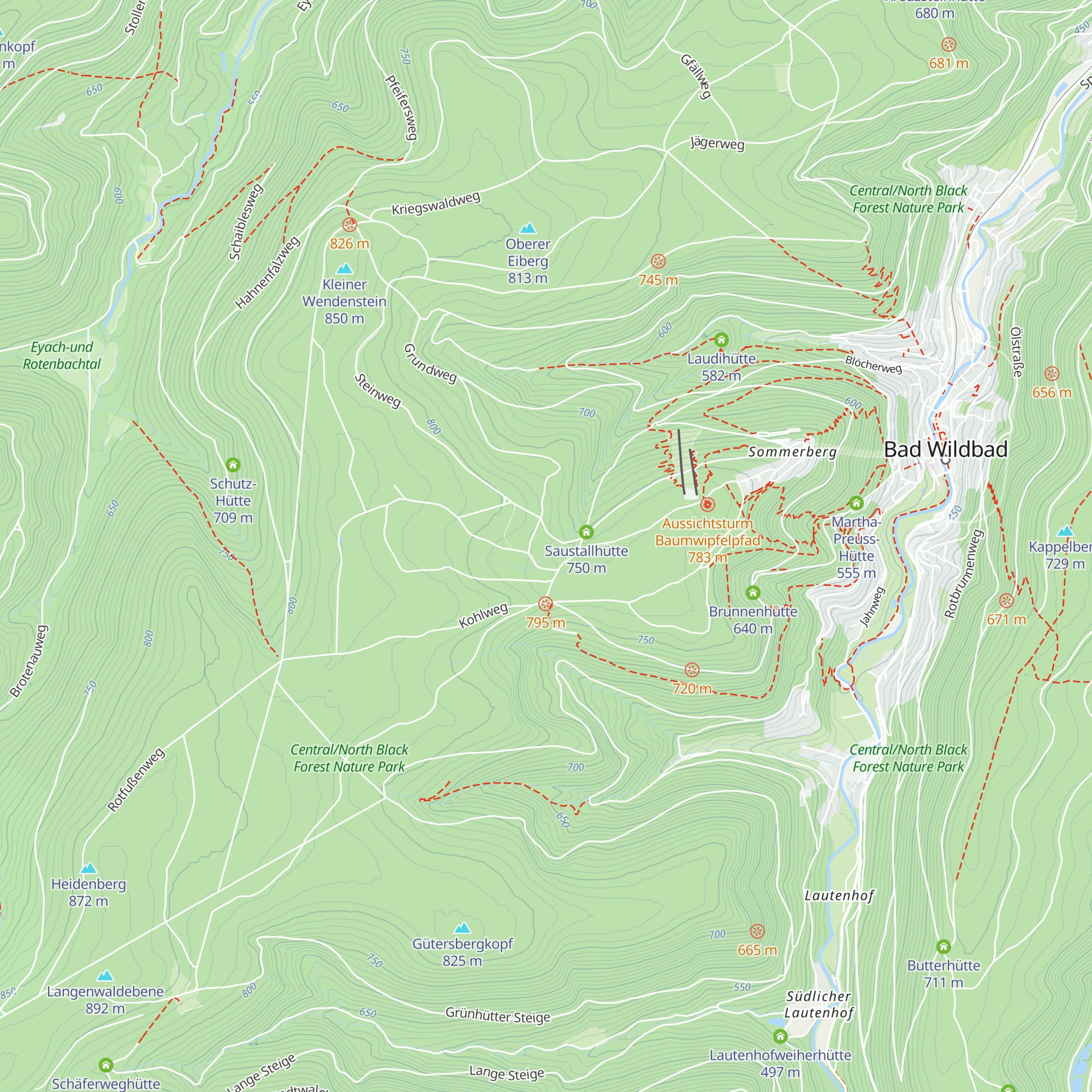 Hans-Fuld-Hütte map