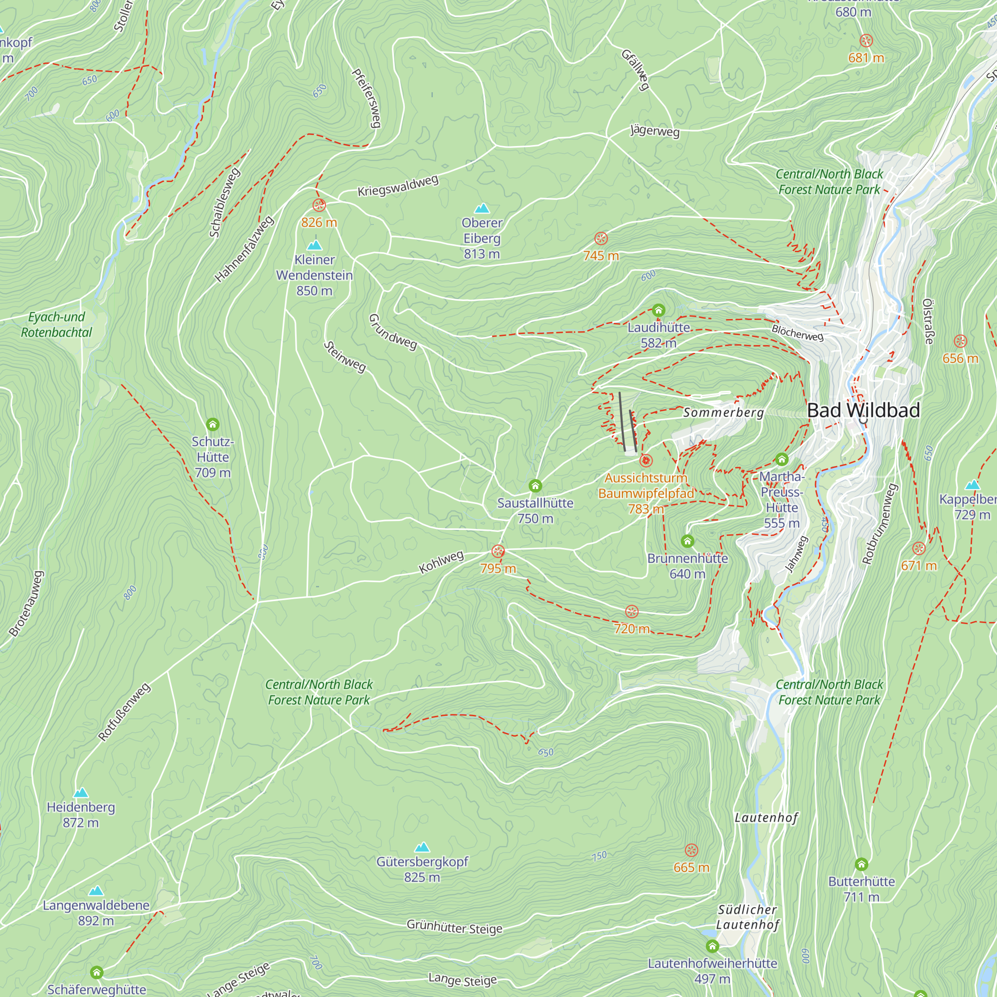 Hans-Fuld-Hütte map