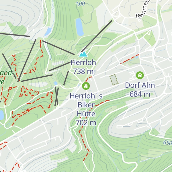 Map of Herrloh´s Biker Hütte