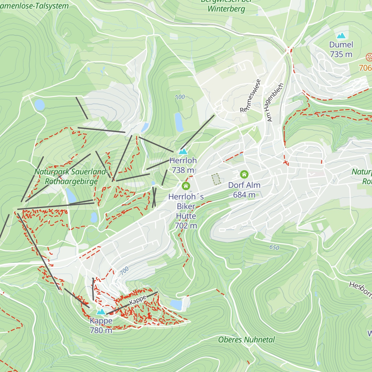 Herrloh´s Biker Hütte map
