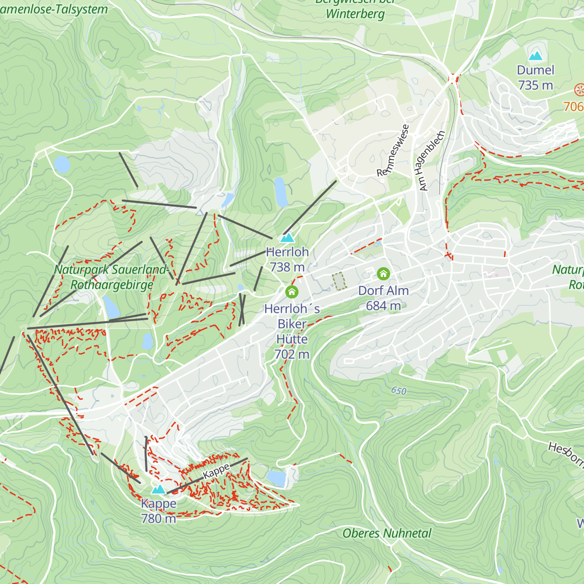 Herrloh´s Biker Hütte map