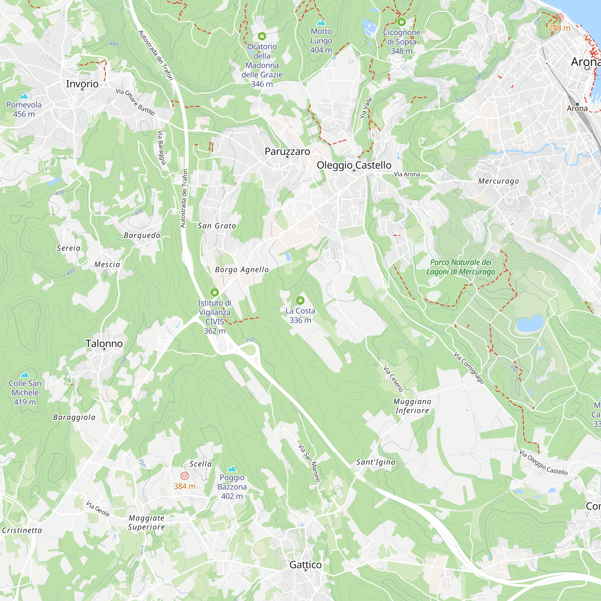 La Costa map