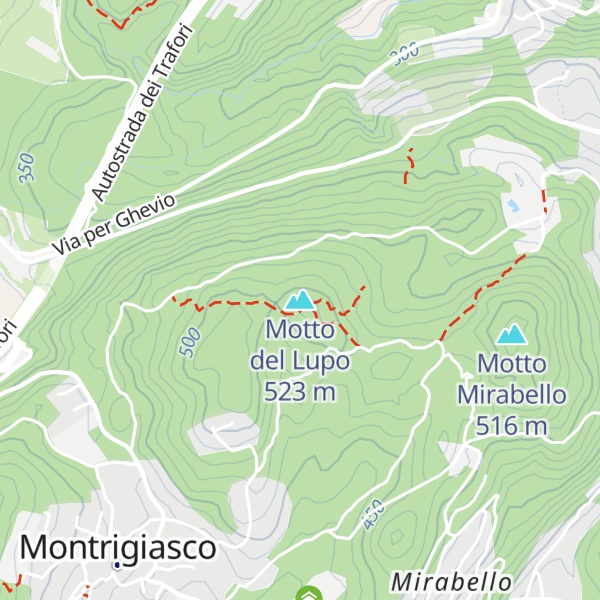 Map of Motto del Lupo