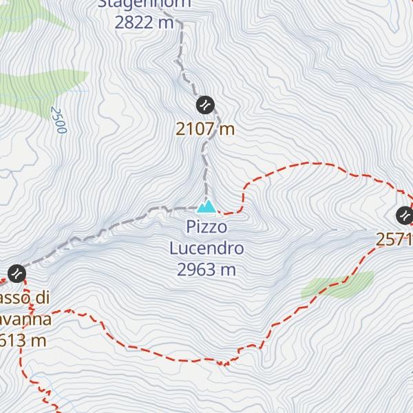 Map of Pizzo Lucendro
