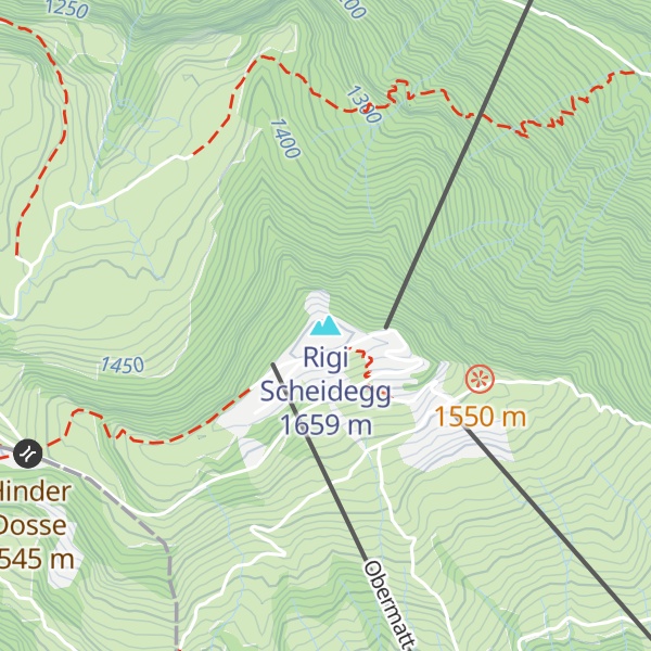 Map of Rigi Scheidegg