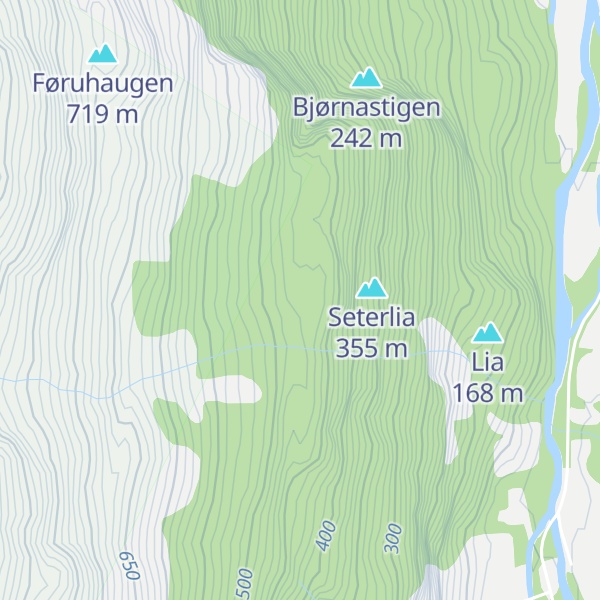 Map of Seterbekken