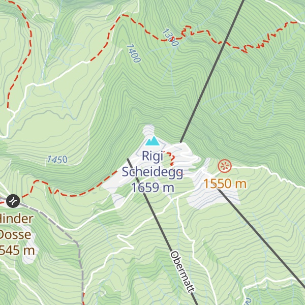 Map of Berggasthaus Rigi-Scheidegg