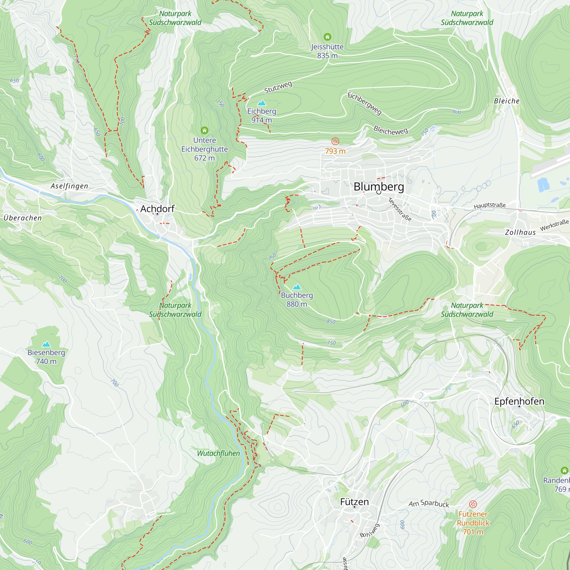 Buchberghütte map