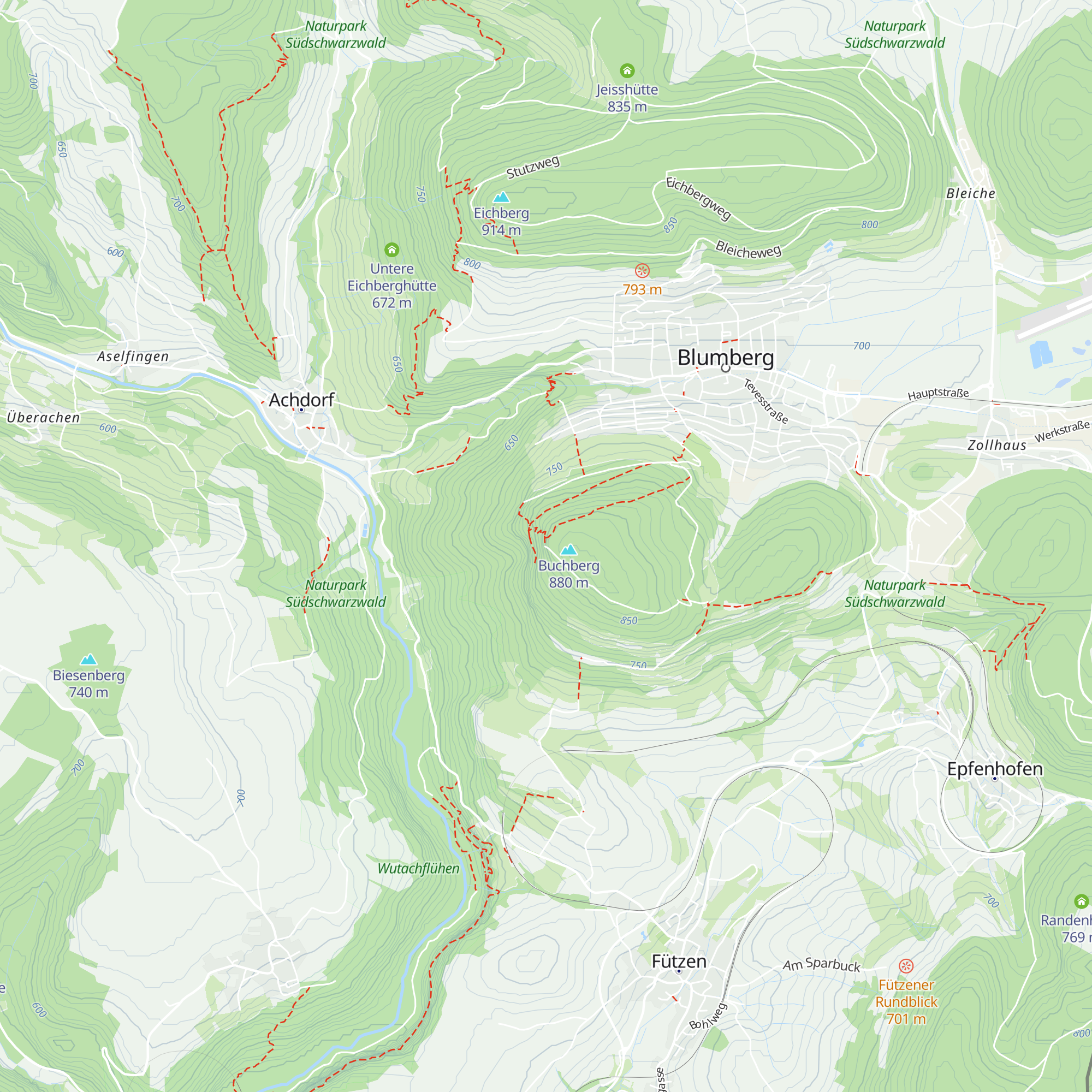 Buchberghütte map