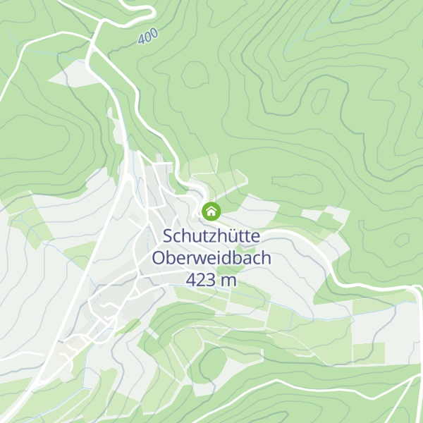 Map of Schutzhütte Oberweidbach