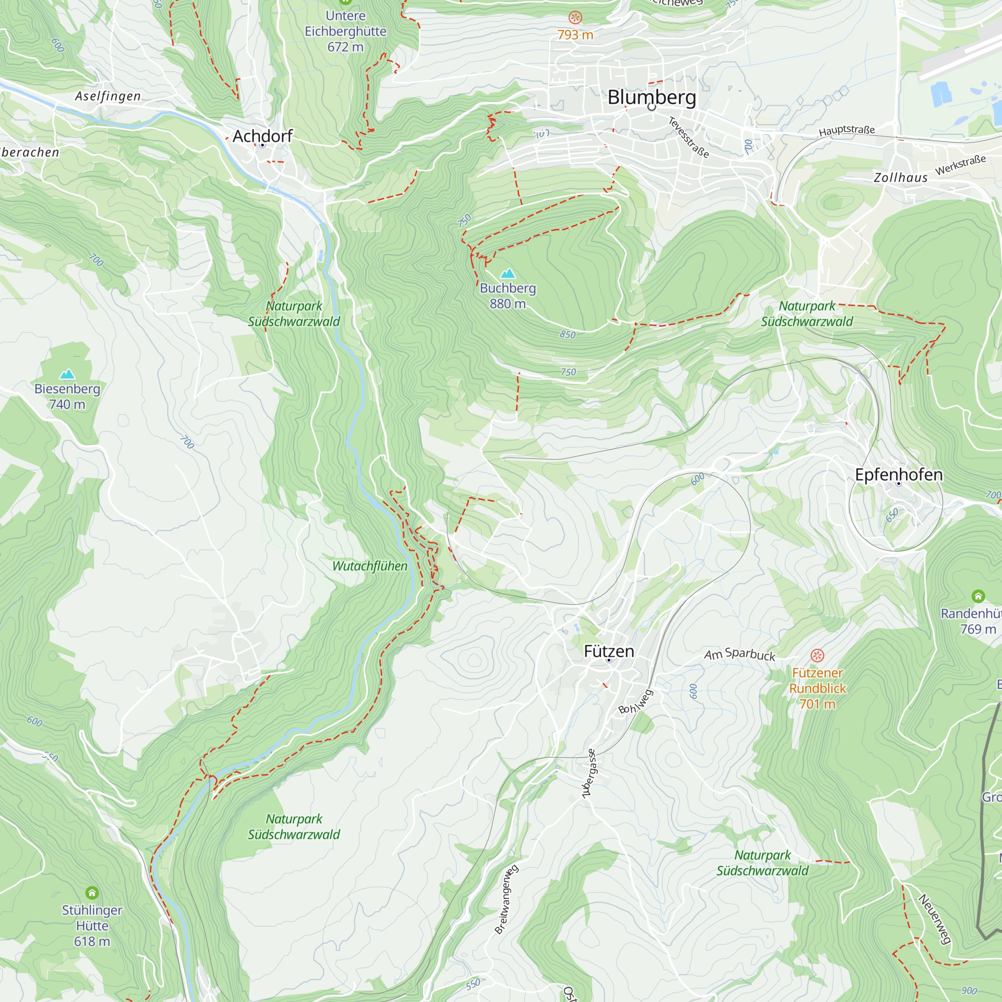 Bielwasenhütte map