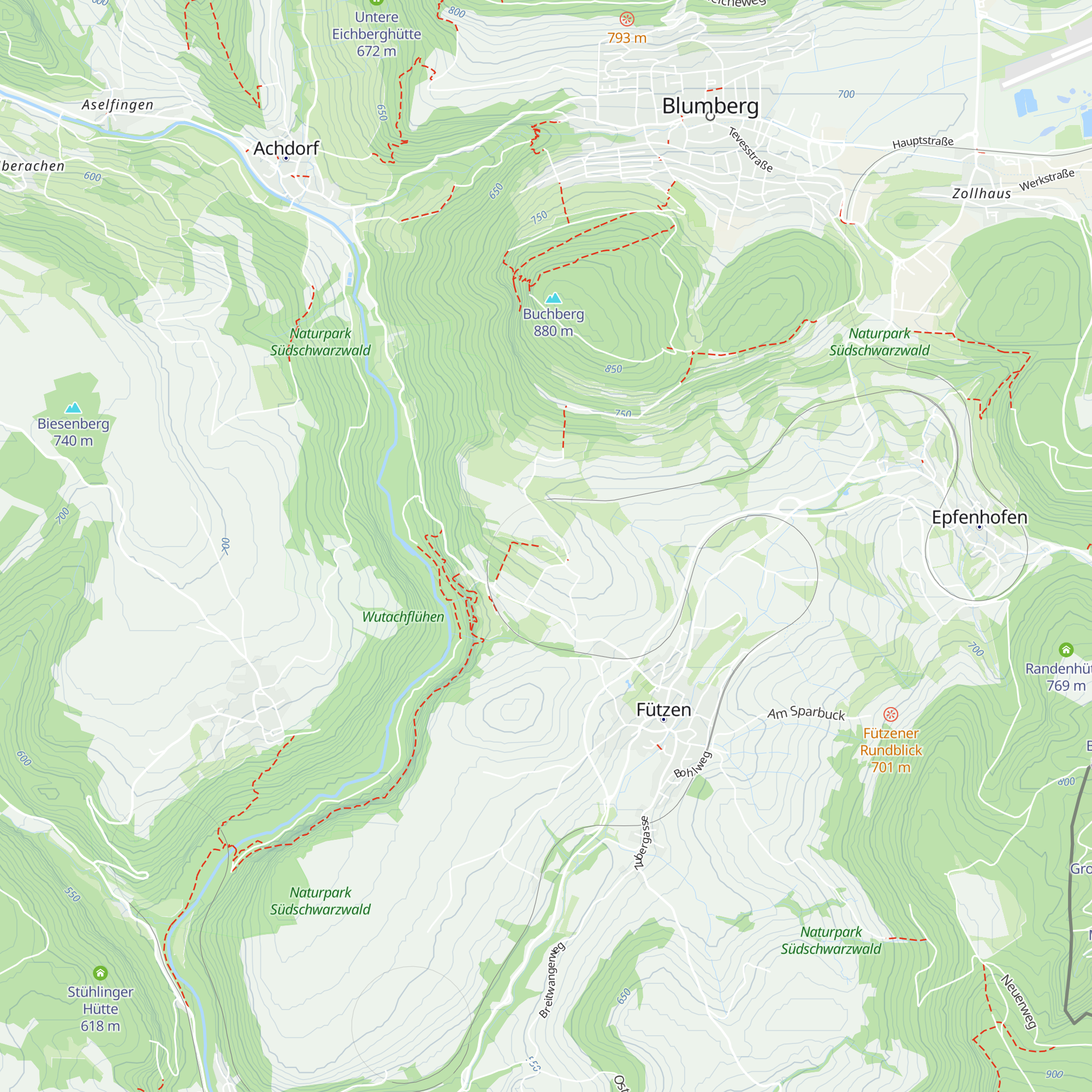 Bielwasenhütte map