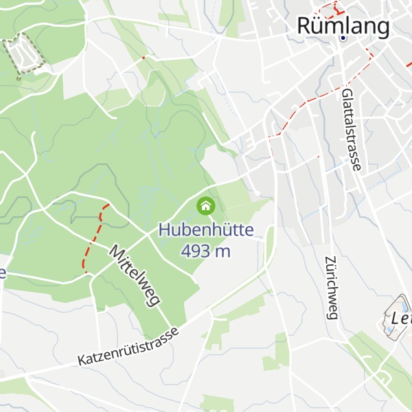 Map of Hubenhütte
