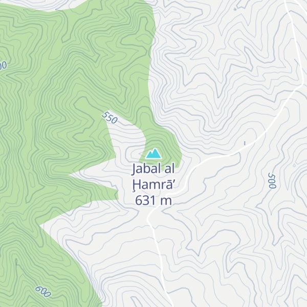 Map of Jabal al Ḩamrā’