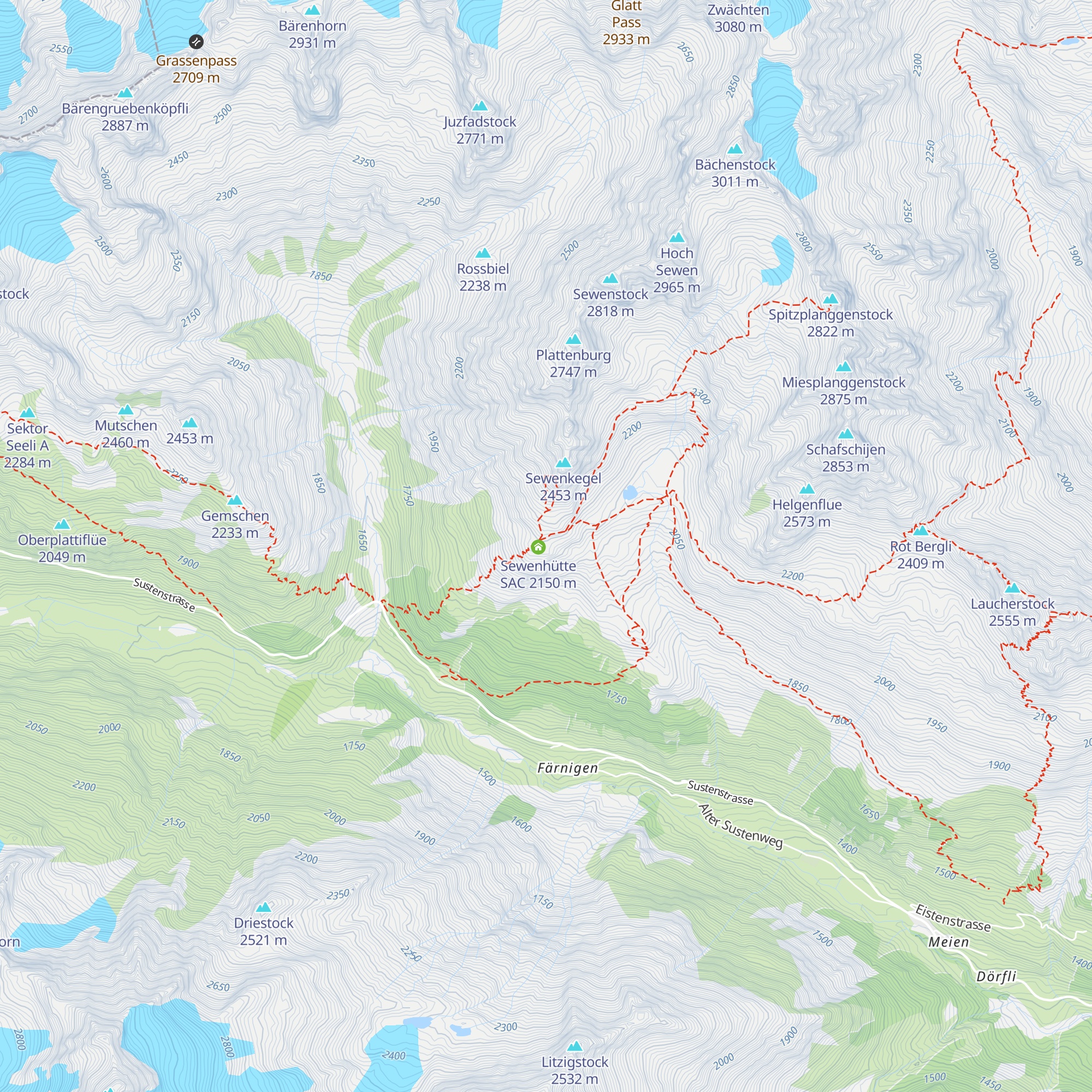 Seewenhütte map